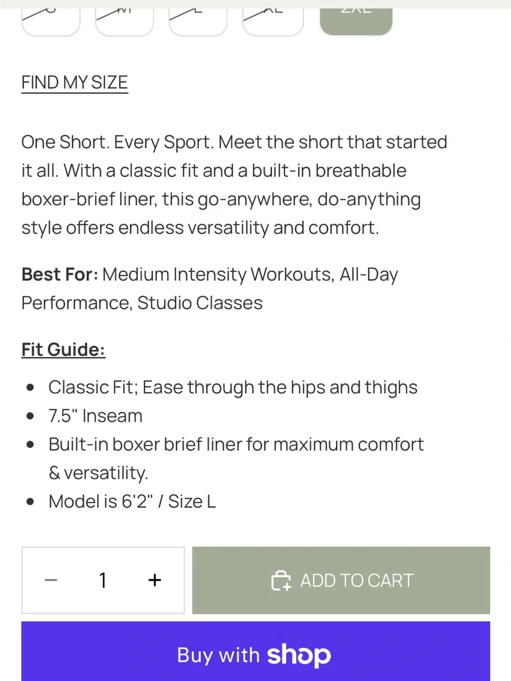 Vuori kore shorts
